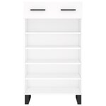 vidaXL Armoire à chaussures blanc 60x35x105 cm bois d'ingénierie