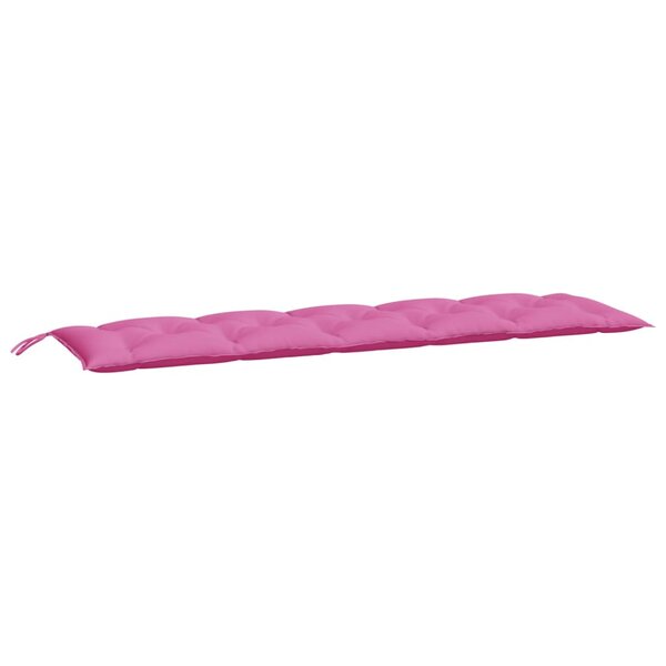 vidaXL Coussin de banc de jardin rose 180x50x7 cm tissu oxford