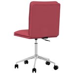 vidaXL Chaises à manger lot de 4 rouge bordeaux similicuir