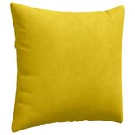 vidaXL Coussins de canapé 2 Pièces Jaune 50 x 50 cm