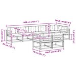 vidaXL Ensemble de canapés d'extérieur 8 Pièces Naturel et Anthracite