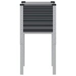 vidaXL Jardinière anthracite 45x45x88 cm acier