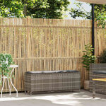 vidaXL Banc de jardin avec coussin gris 110x30x40 5 cm résine tressée
