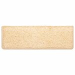 vidaXL Tapis d'escalier 10 pièces 65 x 21 x 4 cm Crème Bord rectangulaire