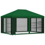 vidaXL Abri de jardin avec parois 4 × 3 m Vert Polyester et Acier