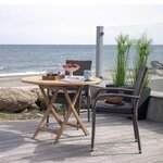 Table de jardin Ø 100 cm + 4 chaises