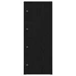 vidaXL Bibliothèque chêne noir 40x24x102 cm bois d'ingénierie