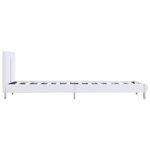 vidaXL Cadre de lit sans matelas blanc similicuir 90x200 cm