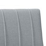 vidaXL Tête de lit capitonnée Gris clair 100 cm Pin massif