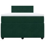 vidaXL Sommier à lattes de lit avec matelas vert foncé 120x190 cm