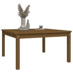 vidaXL Table de jardin marron miel 82 5x82 5x45 cm bois massif de pin