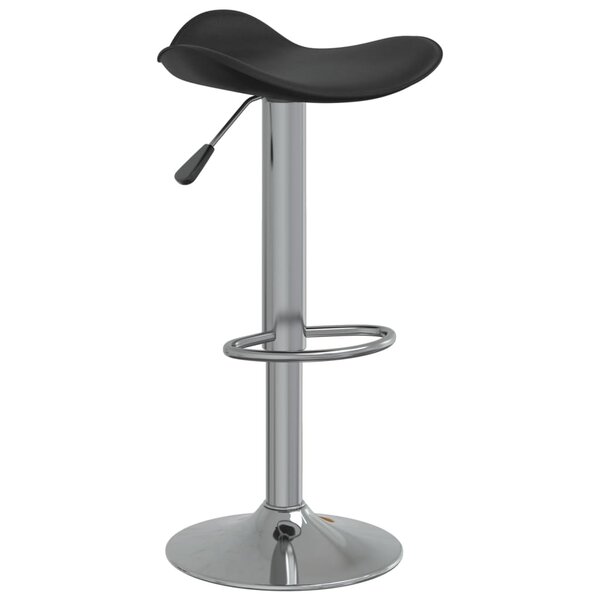vidaXL Tabouret de bar Noir Acier chromé et cuir artificiel