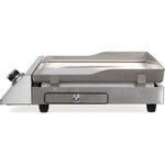 Plancha électrique inox 2800W - Plaque amovible en inox - Thermostat ajustable