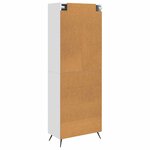 vidaXL 2 Pièces Blanc brillant