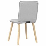 vidaXL Chaises à manger lot de 2 gris nuage tissu