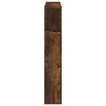 vidaXL Tête de lit à LED chêne fumé 100x18 5x103 5cm bois d'ingénierie