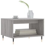 vidaXL Table basse sonoma gris 60x50x40 cm bois d'ingénierie