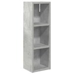 vidaXL Armoire murale de salle de bain Gris Béton 20 x 16 x 62 5 cm