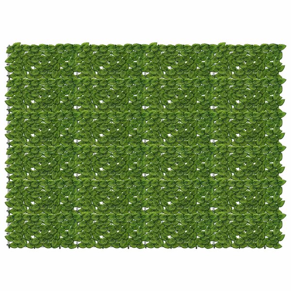 vidaXL Écran de balcon avec feuilles Vert et jaune 200 x 150 cm
