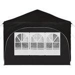 vidaXL Tente de fête pop-up 575 x 288 x 245 cm Noir Tissu Oxford