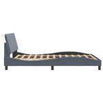 vidaXL Cadre de lit avec tête de lit Gris foncé 120x200 cm Velours