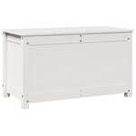 vidaXL Boîte de rangement Blanc 80x40x45 5 cm Bois massif de pin