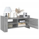 vidaXL Meuble TV sonoma gris 80x35x40 cm bois d'ingénierie