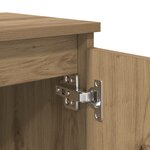 vidaXL Table de Chevet en Chêne Chêne MDF 40 x 30 x 50 cm