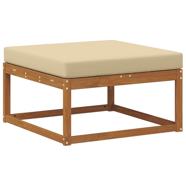 vidaXL Pouf d'Extérieur Bois d'Acacia Massif Naturel