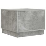 vidaXL Table basse Gris béton 49 x 50 x 37 cm Bois d'ingénierie