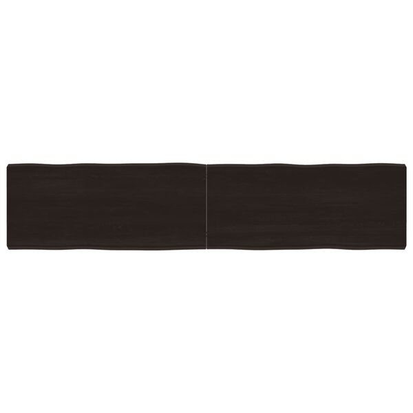 vidaXL Dessus de table bois massif traité bordure assortie