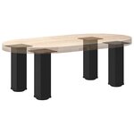 vidaXL Pieds de table basse 4 pièces Noir 30-32 cm Acier