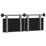 vidaXL Tête de lit suspendue Gris clair Velours