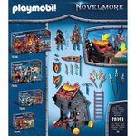 Playmobil 70393 - novelmore - tour d'attaque mobile des chevaliers burnham raiders