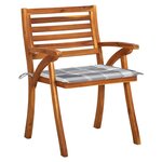 vidaXL Chaises de jardin avec coussins 8 Pièces Bois d'acacia solide