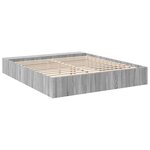 vidaXL Cadre de lit sonoma gris 180x200 cm bois d'ingénierie