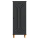 vidaXL Buffet Noir 33 x 34 5 x 90 cm Bois d'ingénierie