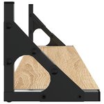 vidaXL Étagères murales 2 Pièces chêne sonoma 60x15x15 5 cm