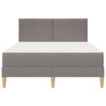 vidaXL Cadre de lit 140 x 200 cm Taupe