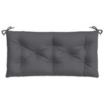 vidaXL Coussins de banc de jardin lot de 2 anthracite tissu Oxford