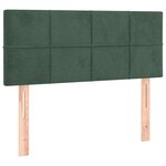 vidaXL Sommier à lattes de lit et matelas Vert foncé 80x200 cm Velours