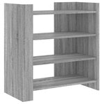 vidaXL Buffet sonoma gris 73 5x35x75 cm bois d'ingénierie
