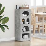 vidaXL Buffet Gris béton 40 x 35 x 100 5 cm Bois d'ingénierie
