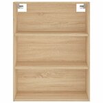 vidaXL Buffet haut Chêne sonoma 69 5x34x180 cm Bois d'ingénierie