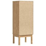 vidaXL Armoire de salle de bain FLORO Cire marron 35 x 30 x 90 cm