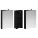 vidaXL Ensemble de Meubles de Salle de Bain 3 Pièces 130 x 14 5 x 70 cm