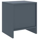 Vidaxl table de chevet gris clair 35x30x40 cm bois de pin massif