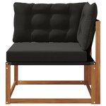 vidaXL Canapé d'angle extérieur Bois d'Acacia Massif Naturel