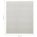 vidaXL Moustiquaire pour fenêtre Blanc 110x130 cm