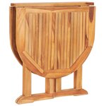 vidaXL Mobilier à dîner d'extérieur pliable 5 Pièces Bois solide de teck